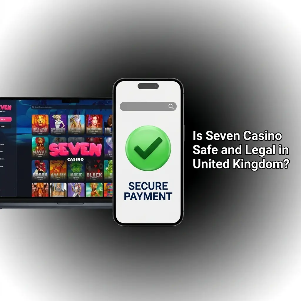 Seven Casino UK legal status showing MGA licence details, SSL encryption, and responsible gaming tools for player protection