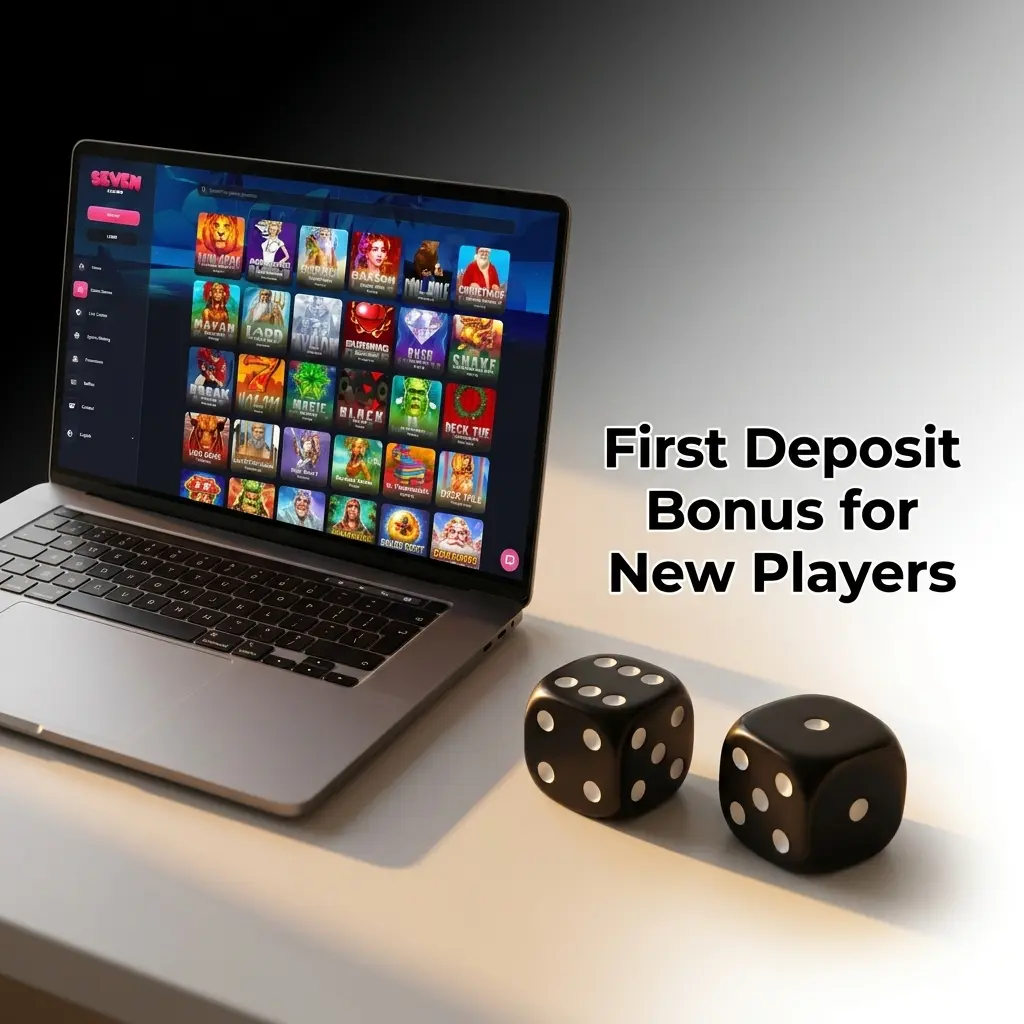 Seven Casino first deposit bonus up to 450% worth £6,500 for new UK players, minimum £10 deposit required