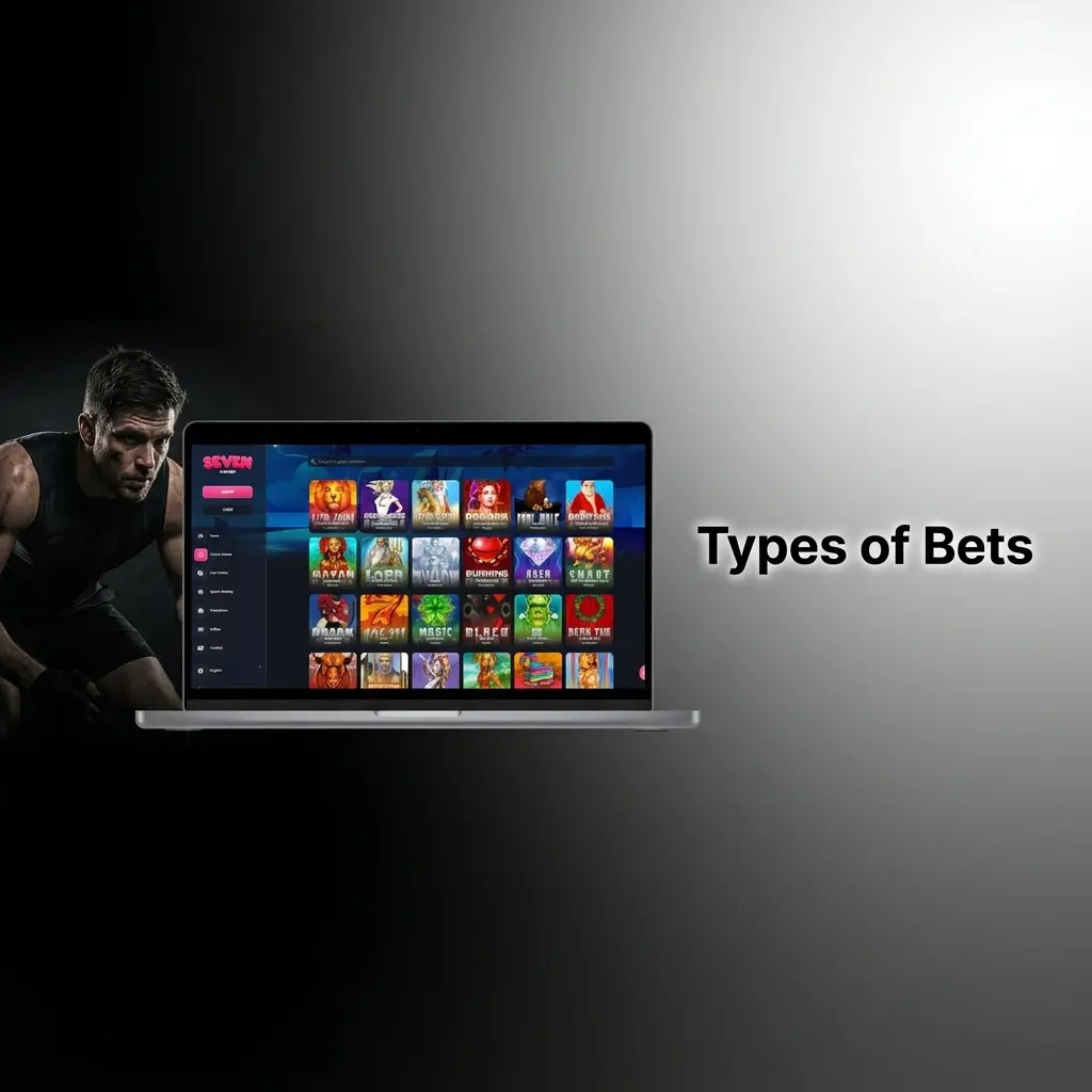 Seven Casino bet types: Single, Accumulator, and System bets explained with risk levels and potential returns