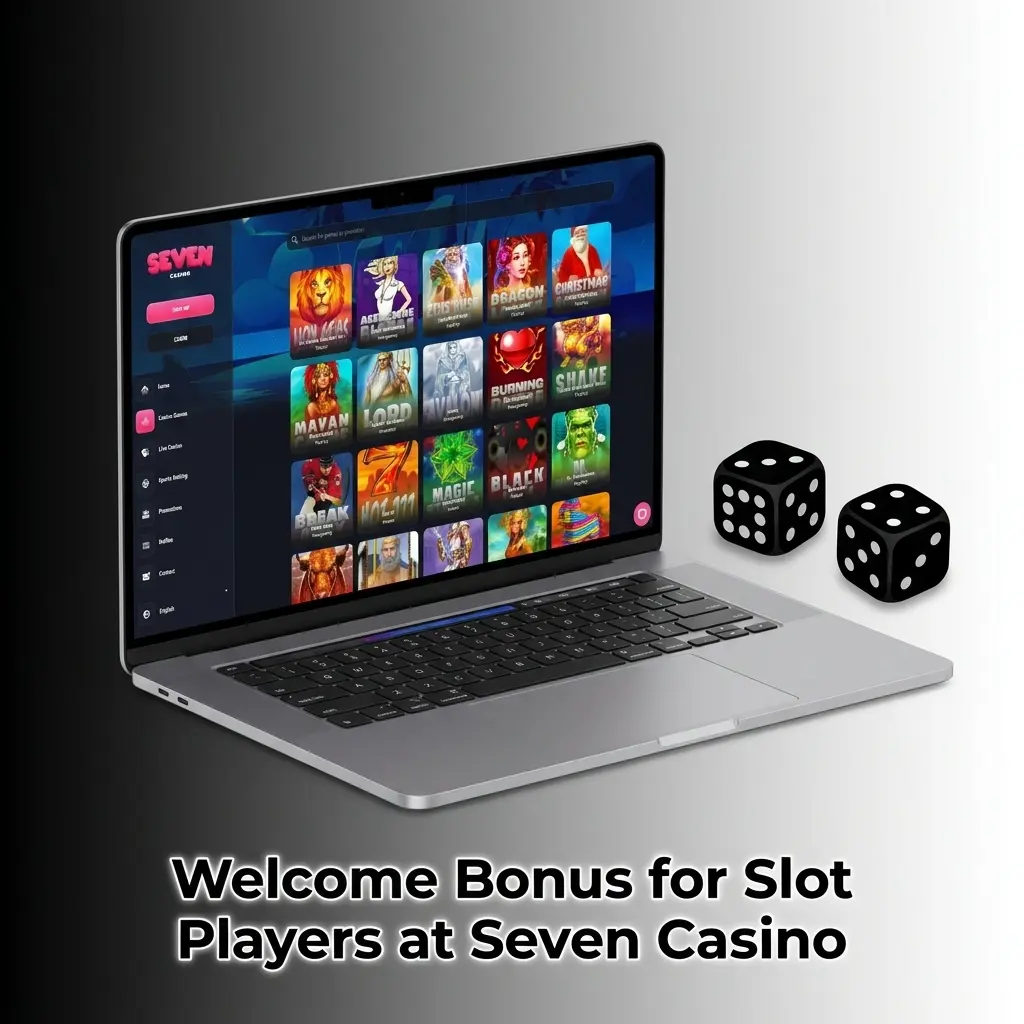 Seven Casino welcome bonus for slot players offering up to 450% match and £6,500, plus reload bonuses and loyalty rewards